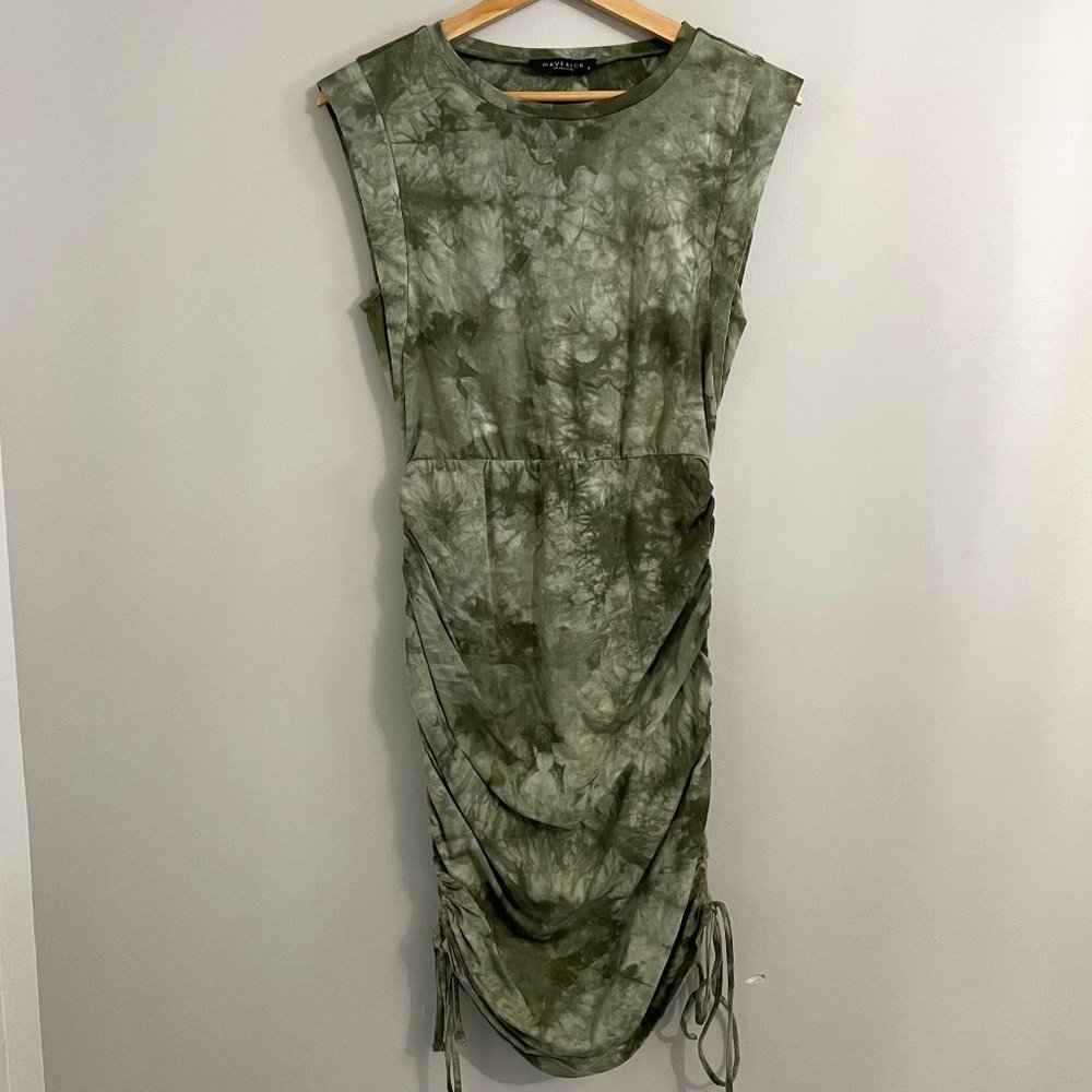 Green Tie Dye Dress